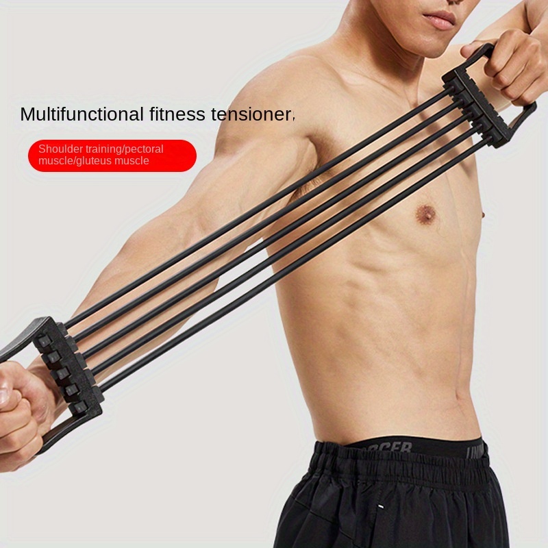 1pc 5-tube Resistance Bands, Chest Muscle Trainer, Chest Expander,  Adjustable Arm Strength Trainer, Exercise Resistance Band For Muscle  Training, Body