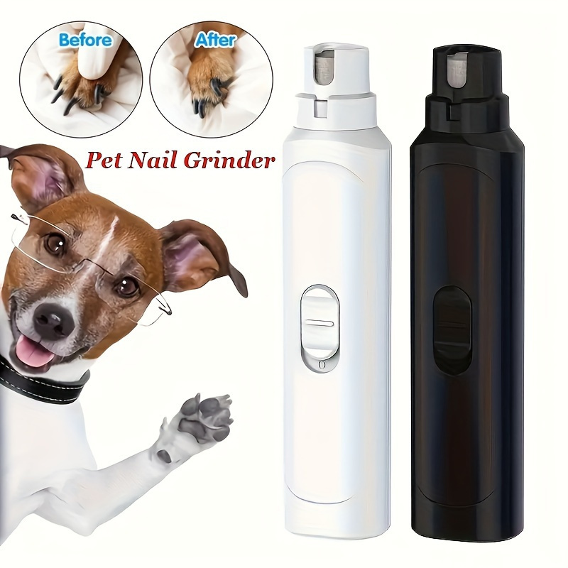 

1pc Electric Pet Nail Grinder, Low Noise & Vibration Paws Grooming Tool For Dogs And Cats, Usb Rechargeable Trimmer With Durable Diamond Bit