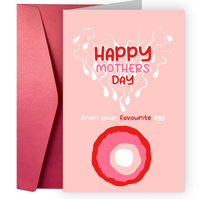 

A Fun And Creative Mother's Day Card - Wishing You A Happy Mother's Day From Your Beloved Egg!