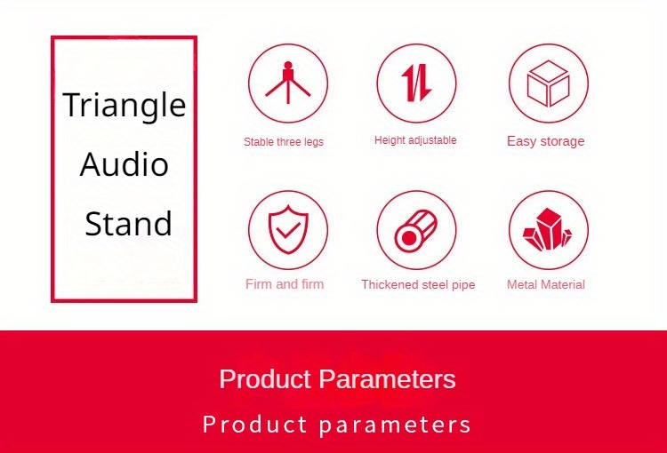 1pc speaker tripod stand projector sound stand floor stand ktv tray multifunctional telescopic folding tripods details 1