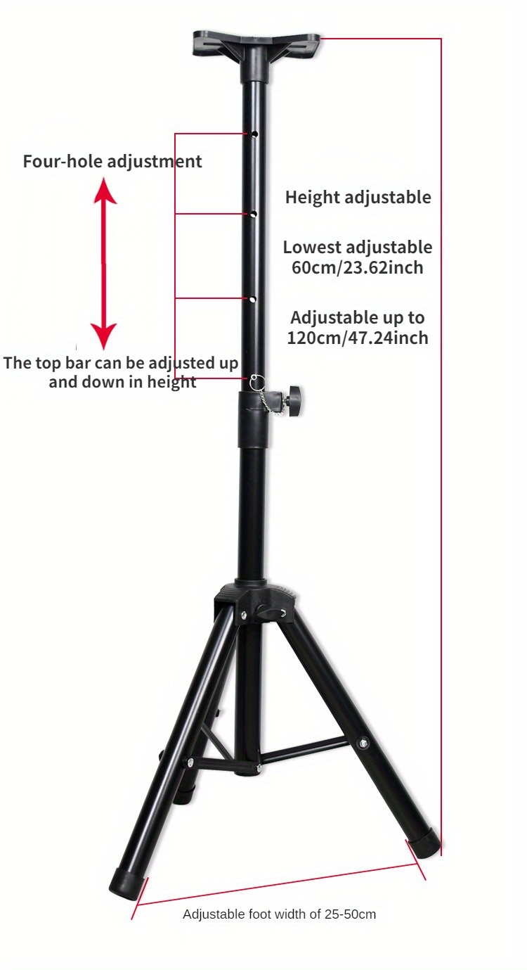 1pc speaker tripod stand projector sound stand floor stand ktv tray multifunctional telescopic folding tripods details 5