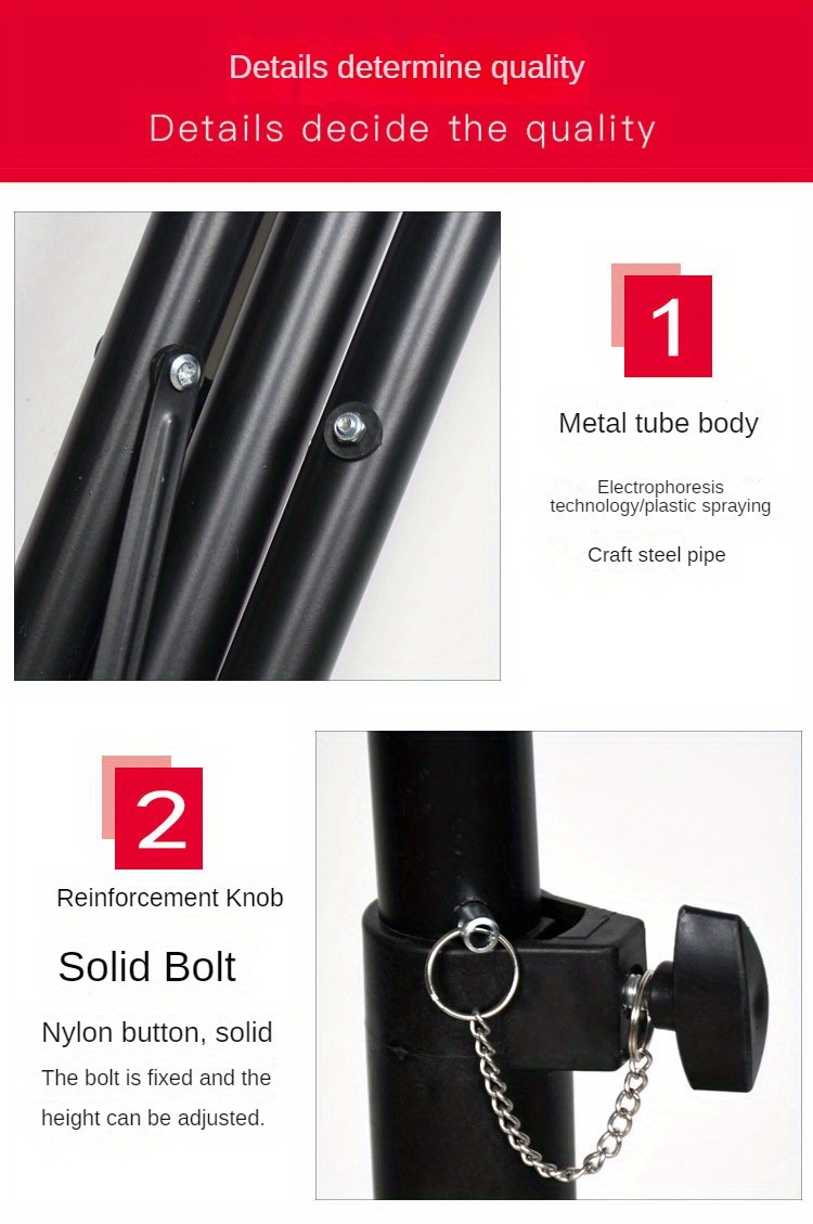 1pc speaker tripod stand projector sound stand floor stand ktv tray multifunctional telescopic folding tripods details 6