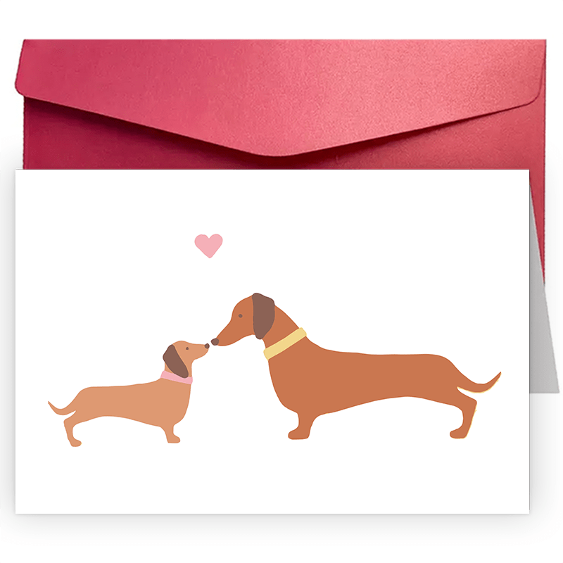 

1pc Funny Creative Mother's Day Greeting Card Dachshund Mother's Day Greetings Card