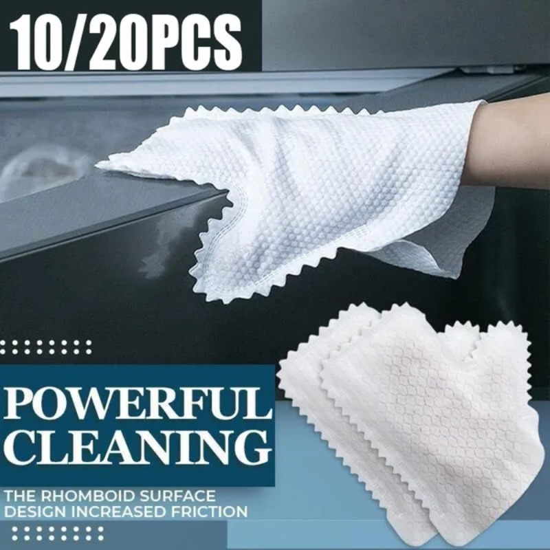 10/20pcs Dust Cleaning Gloves Fish Scale Cleaning Wipes Gloves