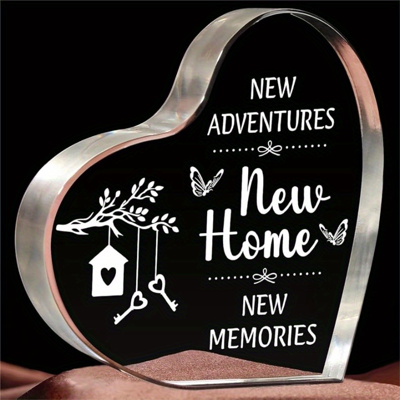 

1pc, House Warming Gifts , Personalized Engraved Acrylic Plaque, Perfect Housewarming Gift For Women Couple, Best Gift Idea For Home