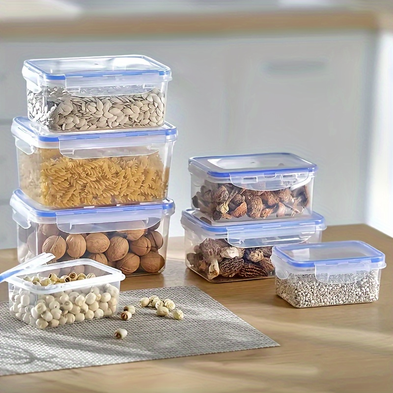 Kitchen Transparent Snack Storage Box Storage Multigrain Jar - Temu