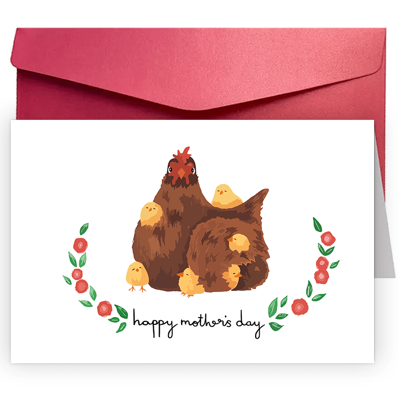 

1 Funny Creative Mother's Day Card Mother's Day Card | Happy Mothers Day Card | Mother's Day Card | Mother's Day - Hen