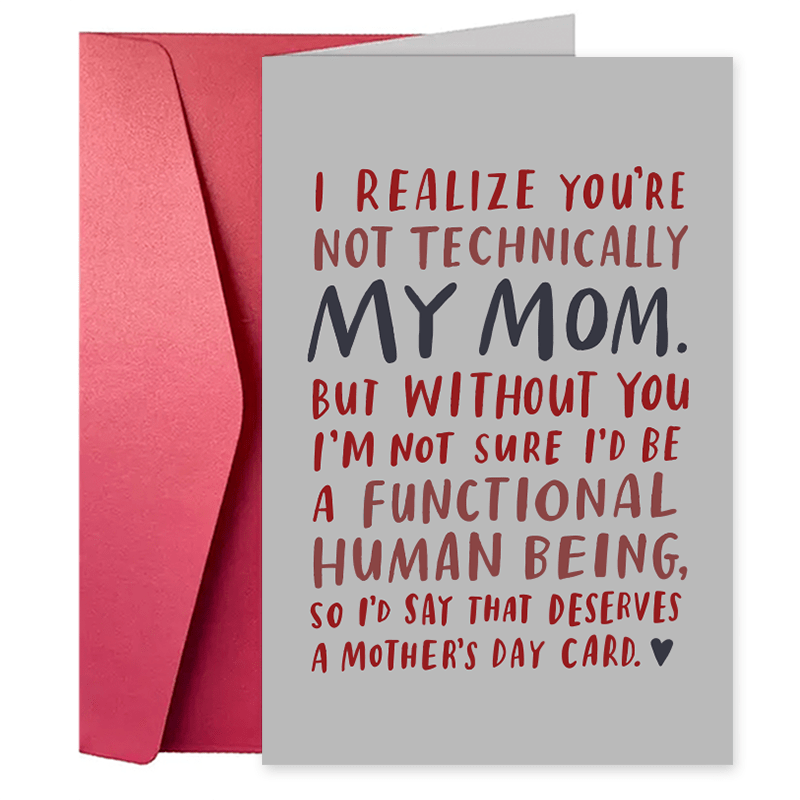 

1 Creative Mother's Day Greeting Card Gifts For Mom From Daughter Son, Best Mom Gifts, Funny Mom Gifts, Mothers Day Gifts For Mom Stepmother Adoptive Mother