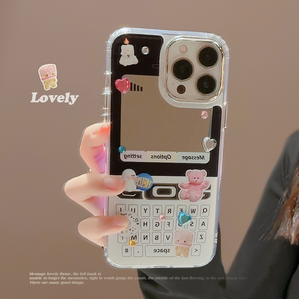 

Retro And Cute Telephone-style Graphic Protective Phone Case For Iphone 11/12/13/14/12 Pro Max/11 Pro/14 Pro/15, Gift For Birthday, Girlfriend, Boyfriend