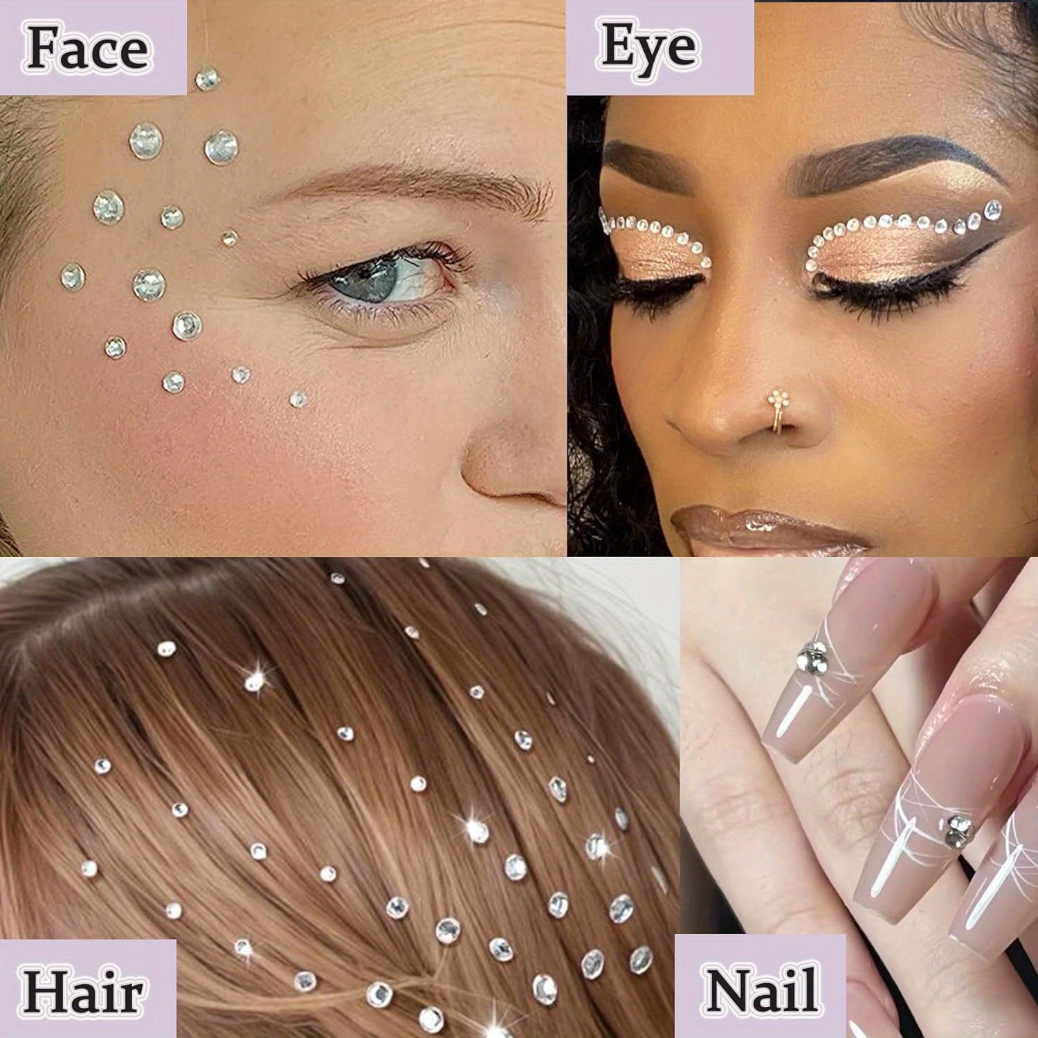 1350pcs elegant boho chic nose studs non piercing stick Temu