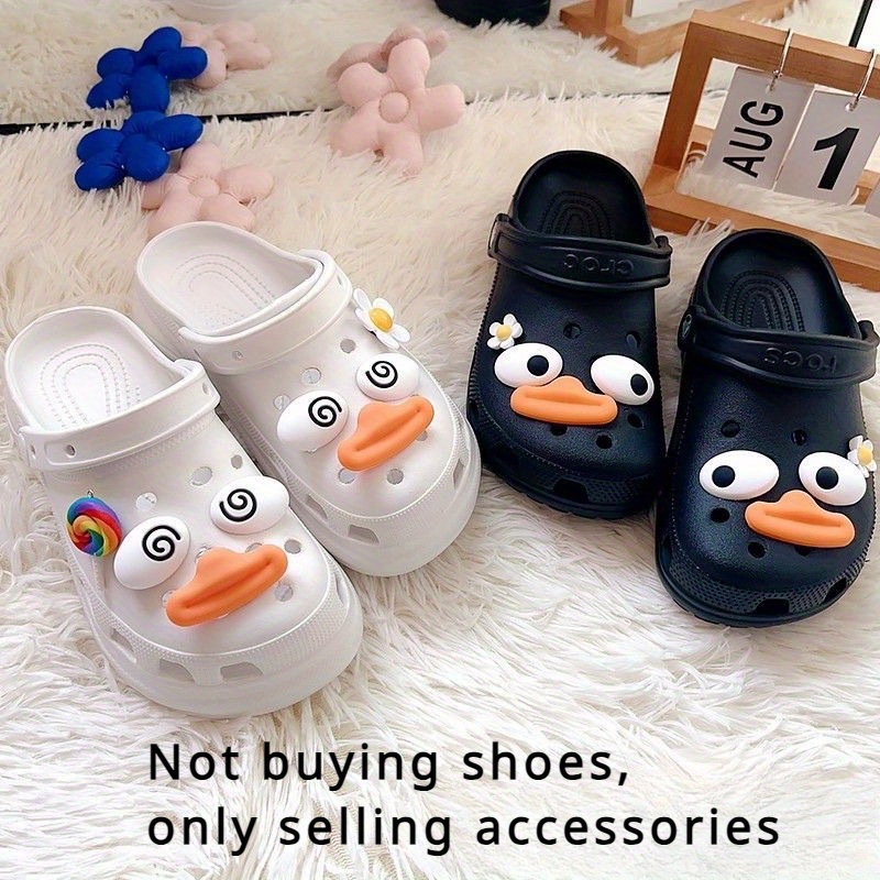 7+2PCS Funny Simulation Foot Thumb Shoes Charms For Clogs Sandals  Decoration, Shoes DIY Accessories