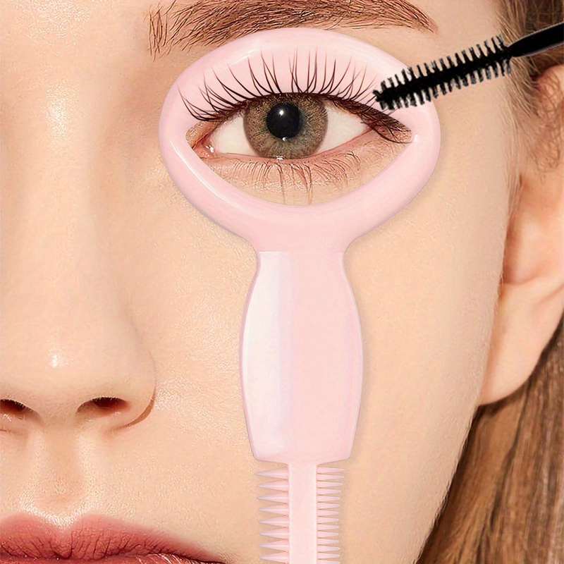 TEMU 1pc Eyeliner Stencils, Mascara , Mascara Applicator Tool With Comb, Eyelash Applicator Tool