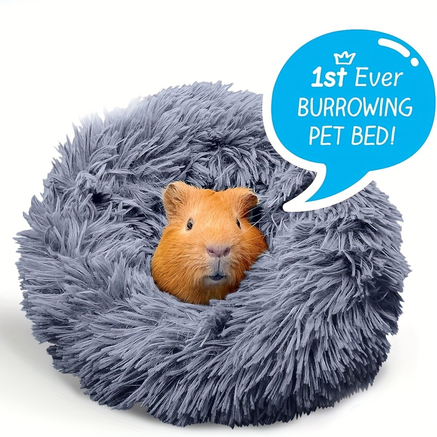 

1pc Nid pour Animaux en Peluche Foncé - Feutre , Sac de Couchage Chaud de 11.8" pour Cochons d'Inde & Gros Hamsters, d'Hiver, Sac de Couchage d'Hiver