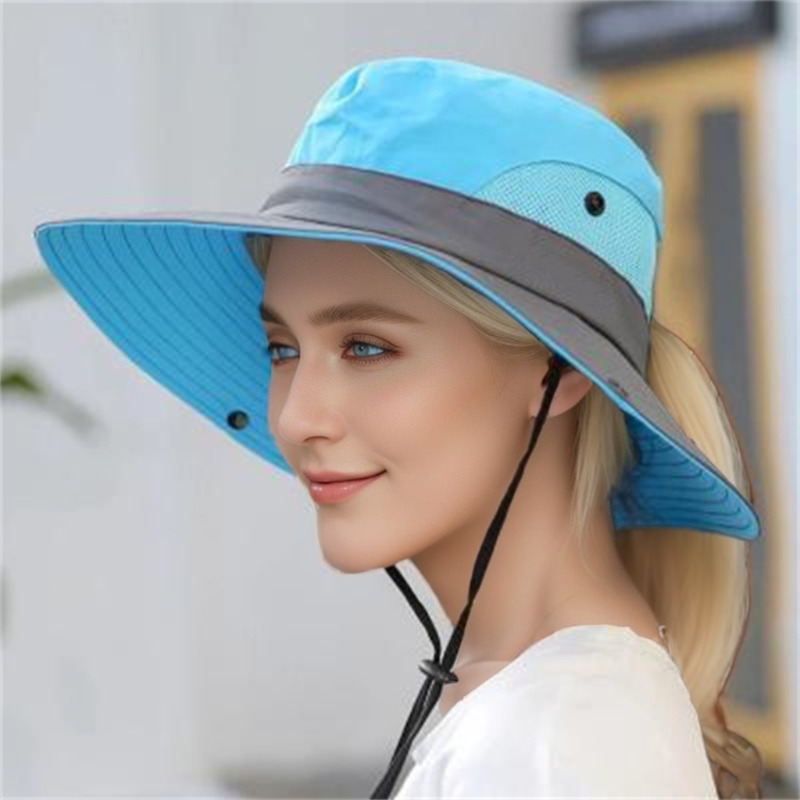 Summer Boonie Hat Breathable Bucket Hat Wide Brim Hiking - Temu