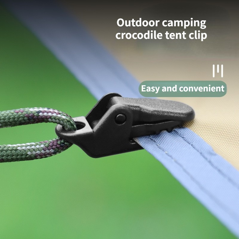 3pcs Alligator Tent Clips Outdoor Camping Tarp Clip Hooks