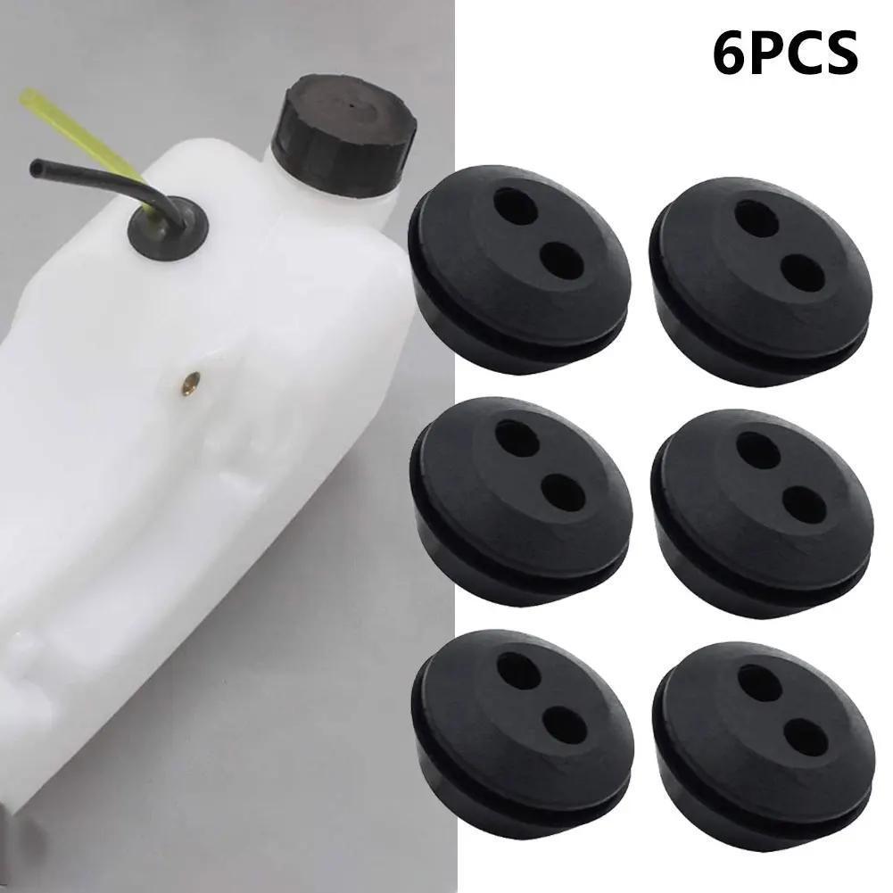 

6pcs Rubber Grommet 2 Holes Fuel Seal Grommet Fuel Rubber Grommet Used For Hedge Trimmer Brush