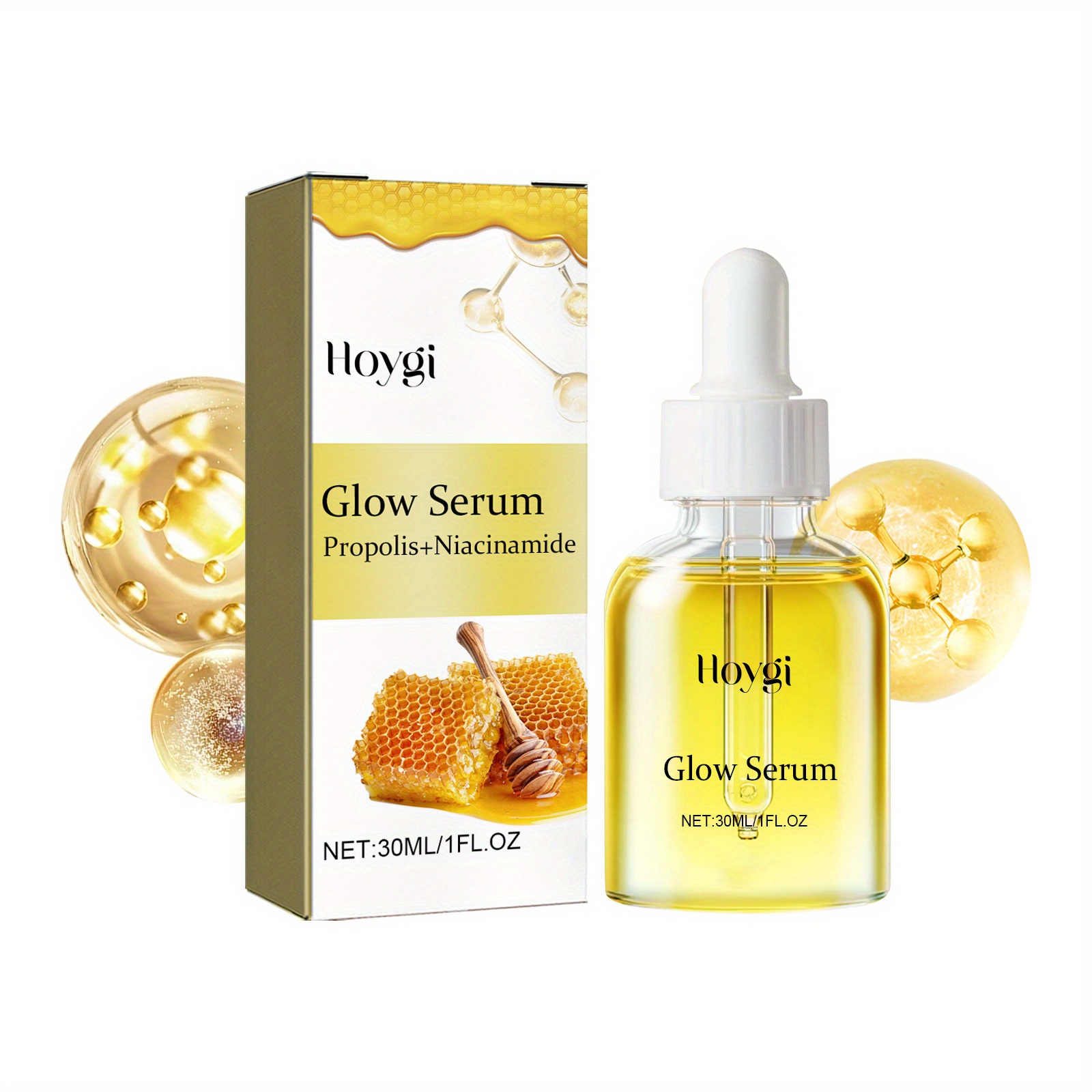 

30ml Glow Serum With Propolis And Niacinamide, Deeply Moisturizing And Rejuvenating Facial Skin Care