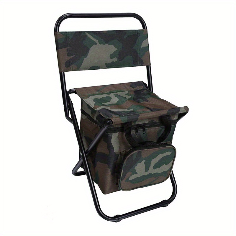 Portable Outdoor Folding Ice Pack Chair With Storage Bag And