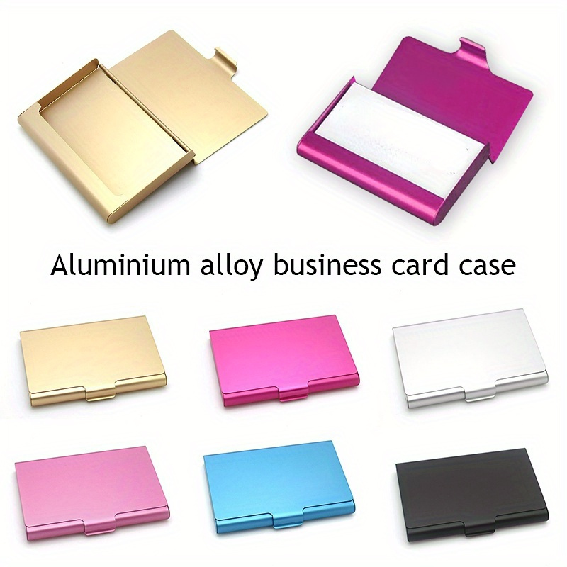 

Card Case Aluminum Alloy Card Holder Metal Box Cover Credit Men Business Card Holder Card Metal Wallet