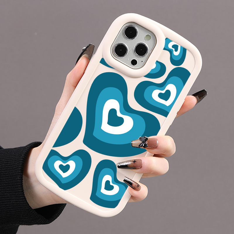 Luxury Aesthetic Silicone Case For iPhone 11 12 13 14 15 Pro Max For X XS  Max XR Plus 7p 8p PB1 Cell Shockproof Soft Case Cute girls co