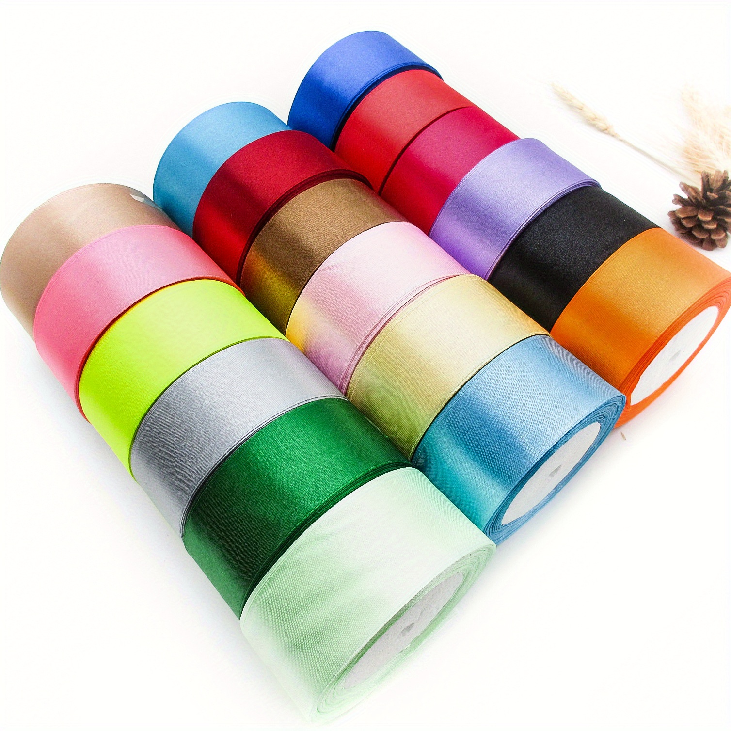 

1 Roll 25 Yards Colored Satin Ribbon, Ribbon Decoration For Gift Wrapping, Wedding Party Decoration, Diy Hair Bows, Decorative Supplies & Accessories