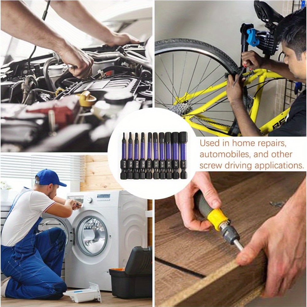 XINDUO-Allen Wrench Drill Bit Set With Extension Socket - 20pcs 4" Long