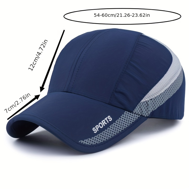 

Quick Drying Breathable Baseball Cap, Adjustable Sun Protection Cap For Outdoor Fishing And Group Activities For Women & Men