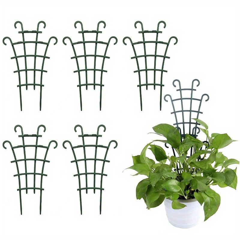 

4pcs Flower Rack Support Frame Climbing Rose Vine Plant Climbing Support Rod Can Be Stacked With Flower Rack Gardening Tools