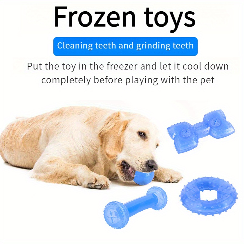 cooling dog chew toy freezable water filled teeth cleaning Temu