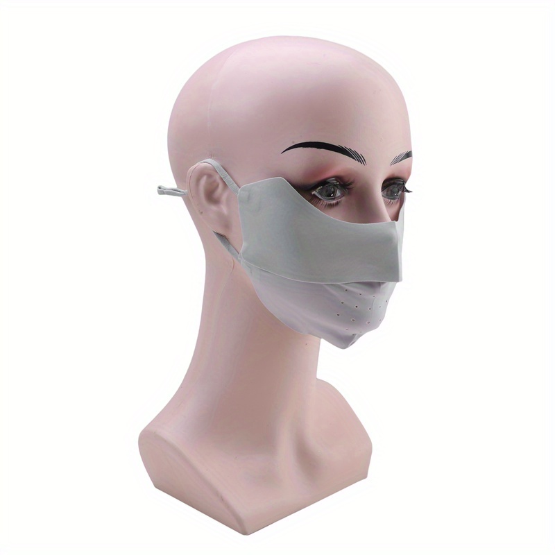 1pc, Sun Protection Mask Women's Summer Ice Silk Ultra-Thin Face Mask -  Perfect For Outdoor Activities Like Gardening, Fishing, And Golfing