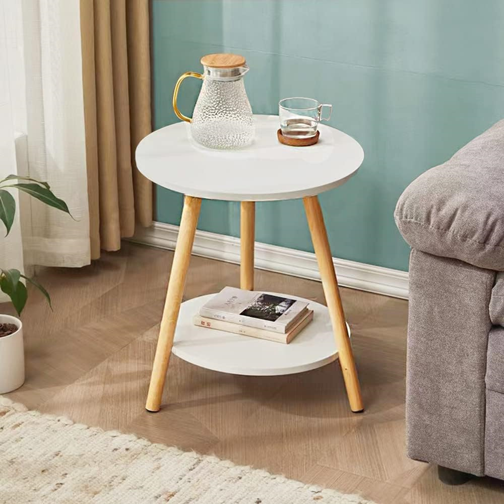 

1pc Double Layered Circular Dining Table, Small Side Table, Suitable For Small Space Use, Small Round Table, Modern Home Decoration, , Suitable For Living Room Decoration, Bedroom