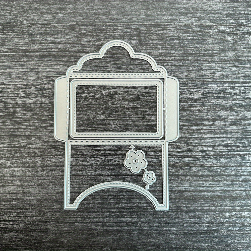 Image of 1pc Metal Label Cutting Dies, Envelope Die Cutting, Envelope Stamp Die Cutting, For Card Making Embossing Template, For Diy Scrapbooking Album Craft Party Decoration Paper Card Die Cutting Easter Type