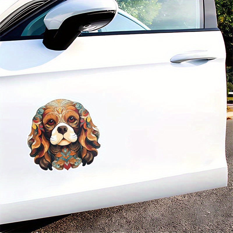 

Charles Spaniel Stickers - Waterproof Vinyl Decals For Car Bumpers, Laptops, Water Bottles, Luggage, Wall And Window Stickers
