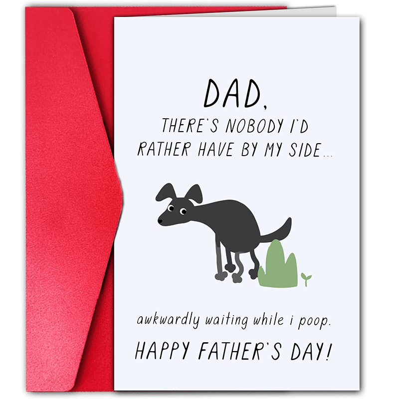 

1pc, Funny Father's Day Card With Dog Pattern 1pc Fun Father's Day Card With Dog Graphics. Creative Greeting Cards. The Perfect Gift For Dad.