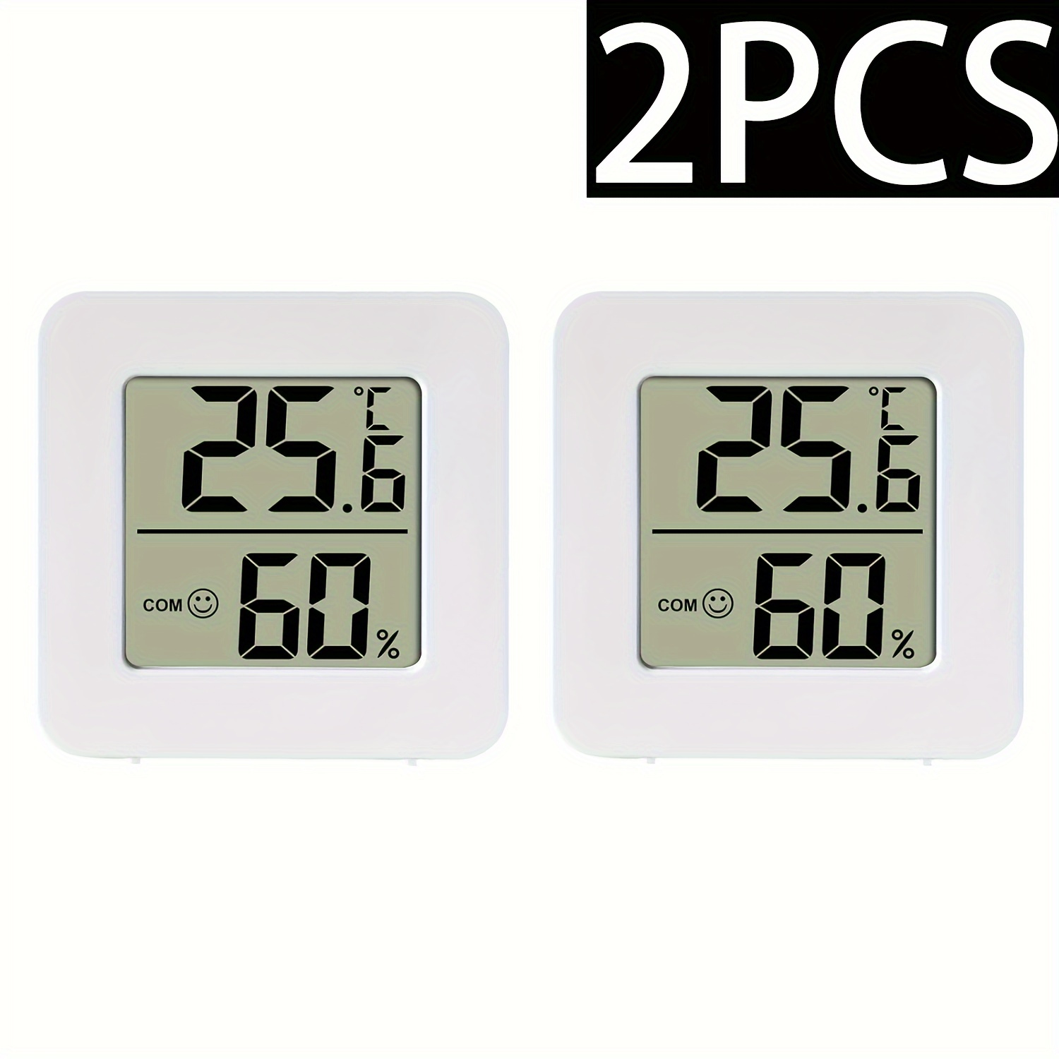 2pcs Mini Lcd Digital Thermometer Hygrometer Indoor Room Thermometer Electronic Temperature And Humidity Meter Temperature Monitor Humidity Meter Temperature Humidity Meter Gauge ( Degrees)