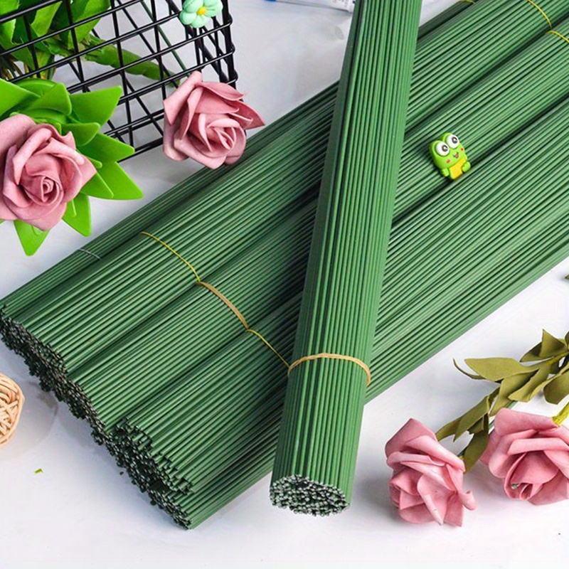 

100pcs/set Plastic Floral Stem Artificial Flower Rod Flower Stem Wire Making Accessories, Diy Crafts Bouquet Stem Flower Arrangements Decor Supplies (7.9in/9.8in/11.8in)