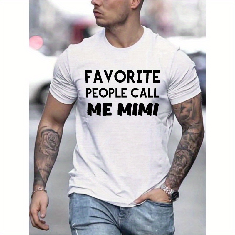 

Call Me Mimi Creative Letters Print Plus Size Casual Crew Neck Short Sleeve Comfy Casual Summer T-shirt For Daily Wear Work Out And Vacation Resorts