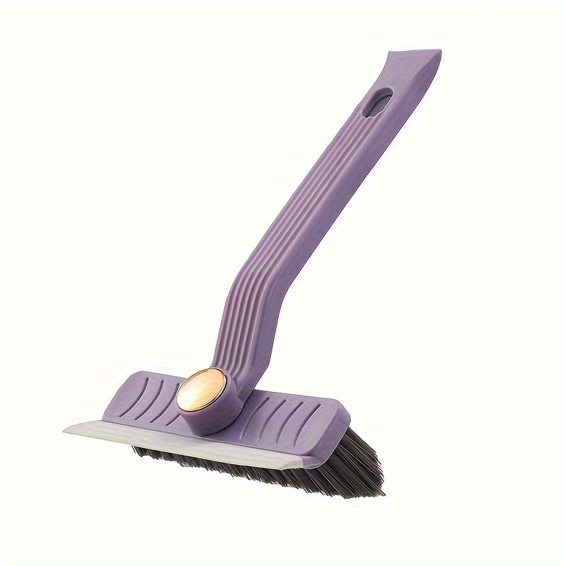 1pc 3-in-1 Multi-Purpose Cleaning Brush with Rotating Head, Reusable Plastic Handle, Uncharged Manual Operation, Portable Gap Scrubber for Bathroom and Kitchen Tile, Wall and Floor Cleaning