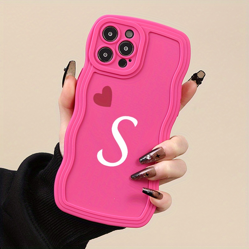

Letter S Pattern Luxury Protective Phone Case For Iphone 11 12 13 14 15 Pro Max For X Xs Max Xr 7 8 Plus 7p 8p Shockproof Silicone Soft Case Lens Protection Back Cover