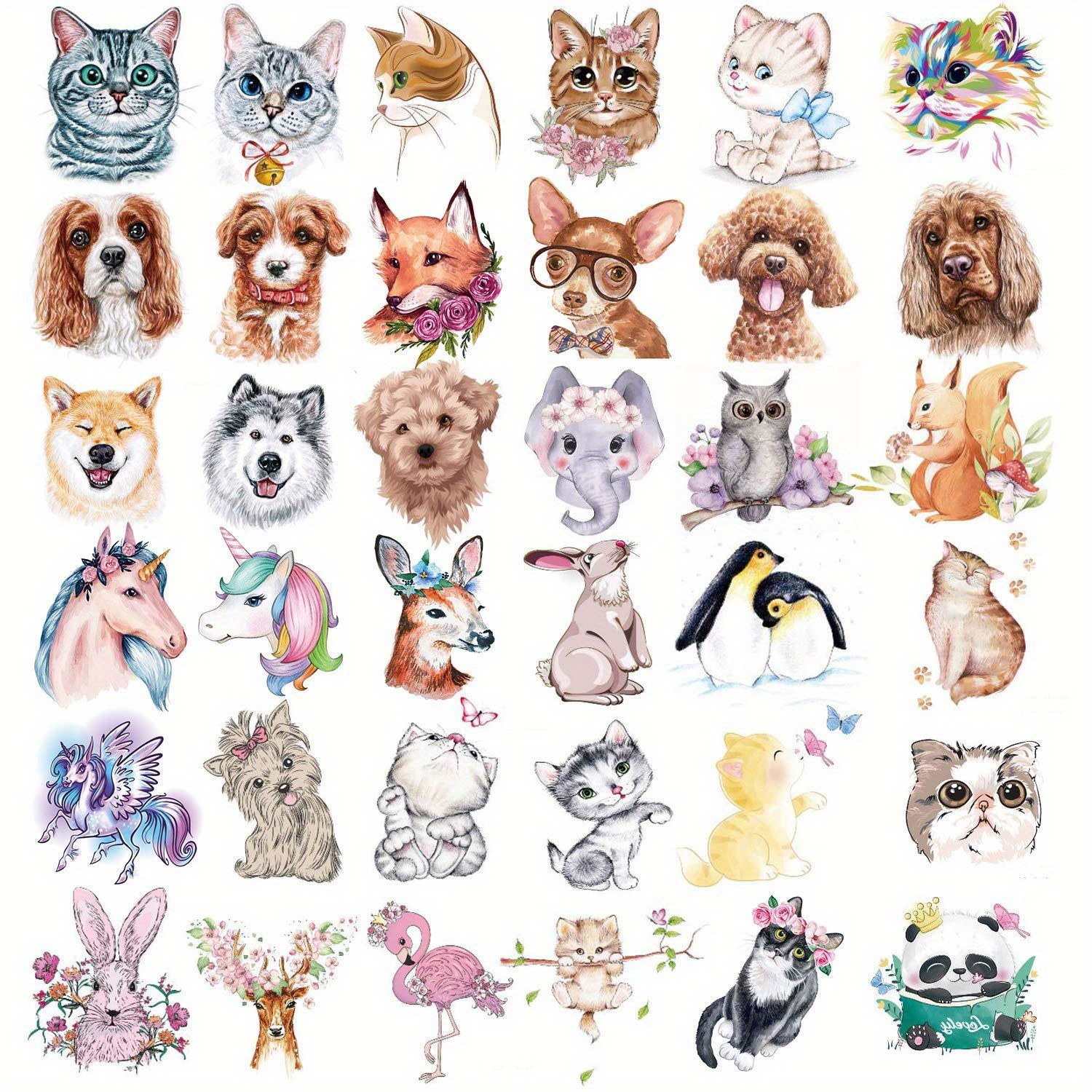 

36 Sheets Animals Theme Temporary Tattoos, Featured Zoo Patterned Body Art Waterproof Tattoos Tattoos, Fake Tattoos For Body Decoration, Party Birthday Supplies