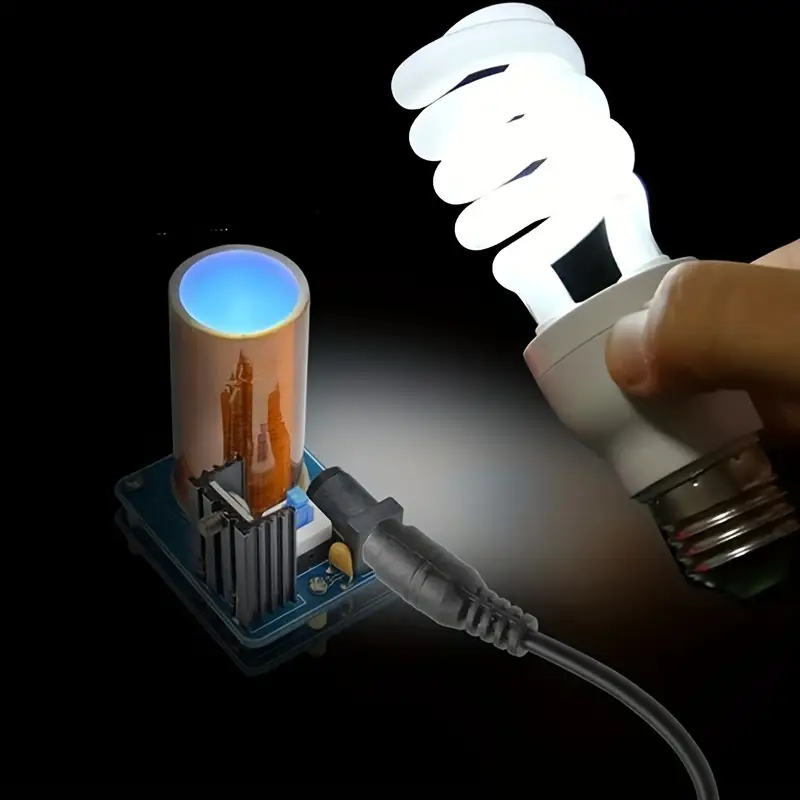 Kit de Bobina Tesla para proyecto DIY Mini - 9-12V BD243, Iluminación Inalámbrica y Transferencia de Energía, Montaje Fácil 8 kit de bobina tesla diy mini - 9-12v bd243, iluminación inalámbrica y transferencia de energía, montaje de accesorio detalles 0
