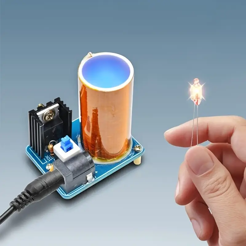 Kit de Bobina Tesla para proyecto DIY Mini - 9-12V BD243, Iluminación Inalámbrica y Transferencia de Energía, Montaje Fácil 9 kit de bobina tesla diy mini - 9-12v bd243, iluminación inalámbrica y transferencia de energía, montaje de accesorio detalles 1