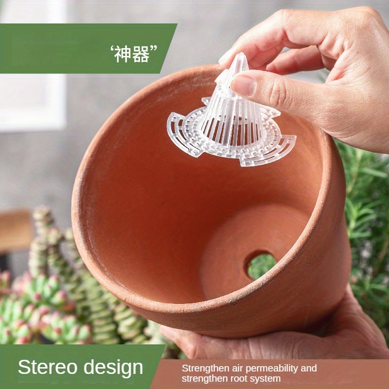 

5pcs Innovative 3d Design Mesh Pad, Effective Drainage And Moisture Retention For Potted Plants