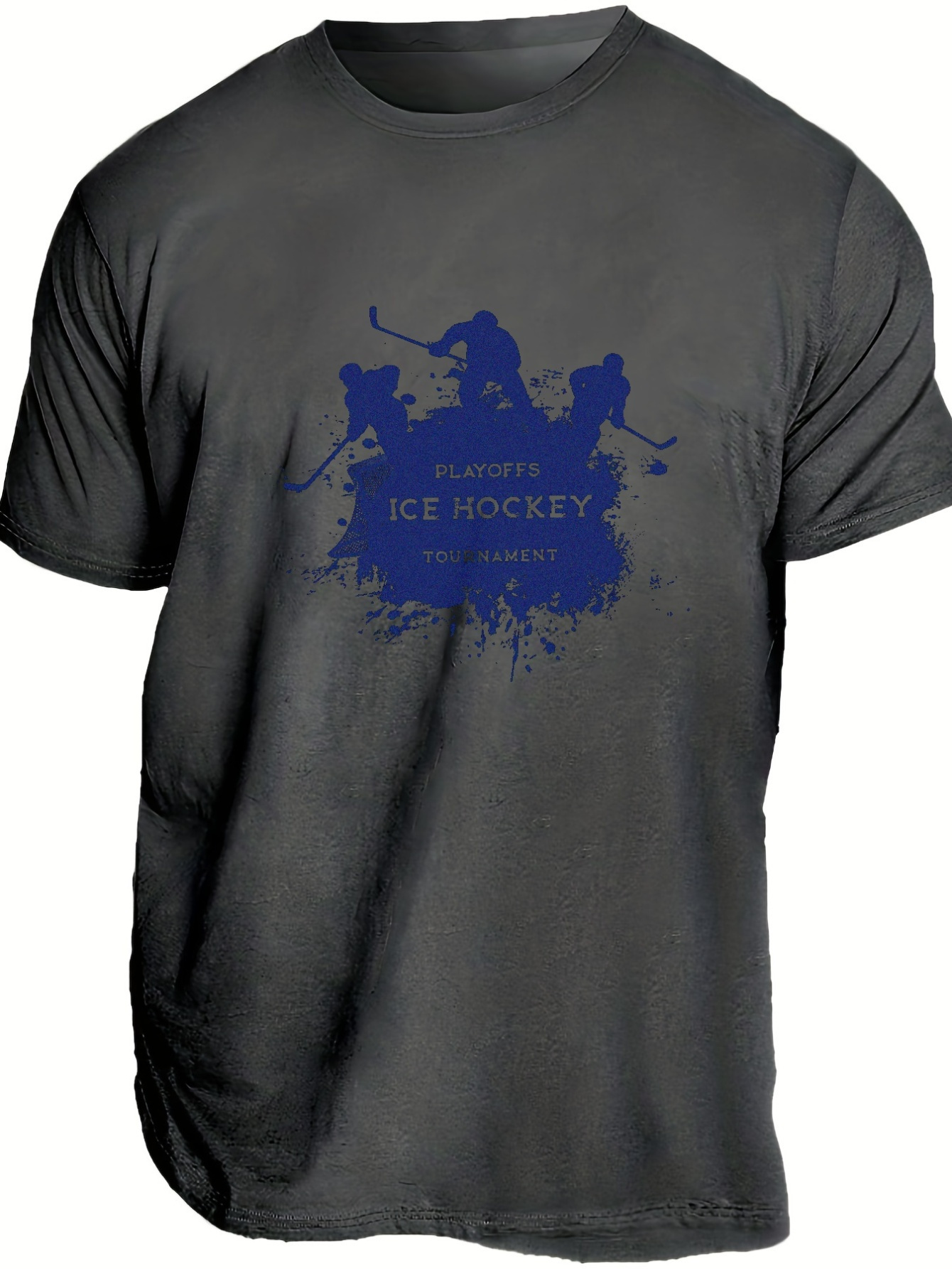 Ice Hockey Print T Shirt Tees Men Casual Short Sleeve T Temu Ireland