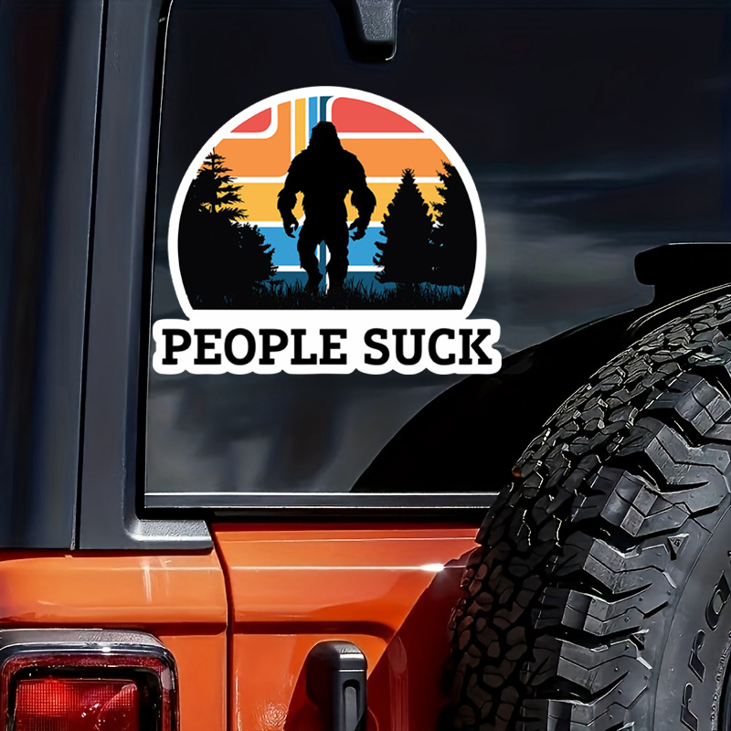

Cartoon People Suck Vinyl Decal Sticker, Car Truck Motorcycle Bumper Sticker Decal