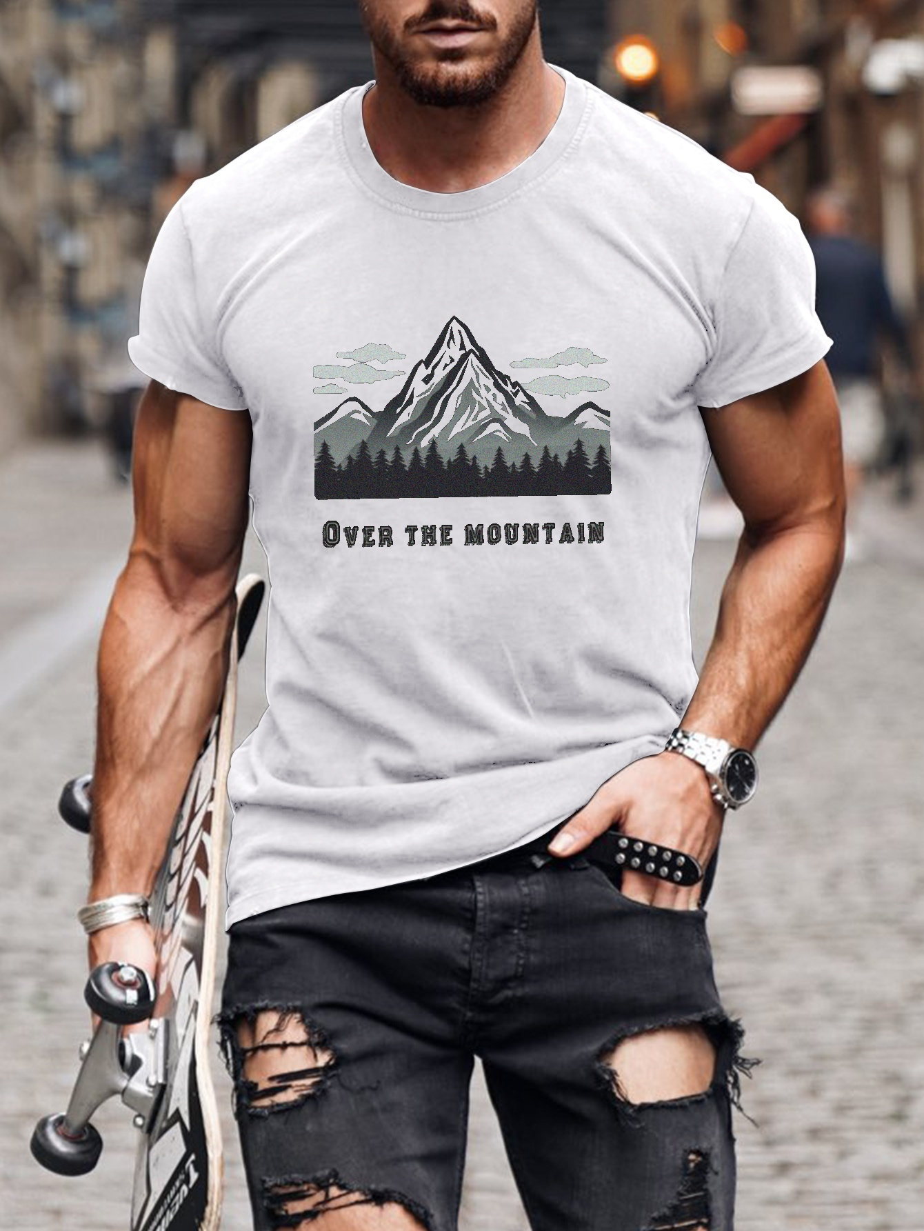 T-shirt a manica corta RVCA da uomo