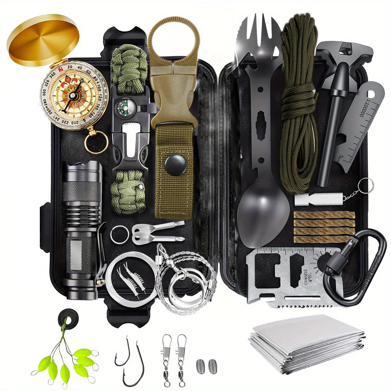  Survival Gear Kit, 21 in 1 Survival Gear and Equipment, Cool  Top Gadgets Christmas Birthday Gifts for Men Dad Him Husband Boyfriend Teen  Boy Camping Fishing Hunting Hiking : Sports & Outdoors