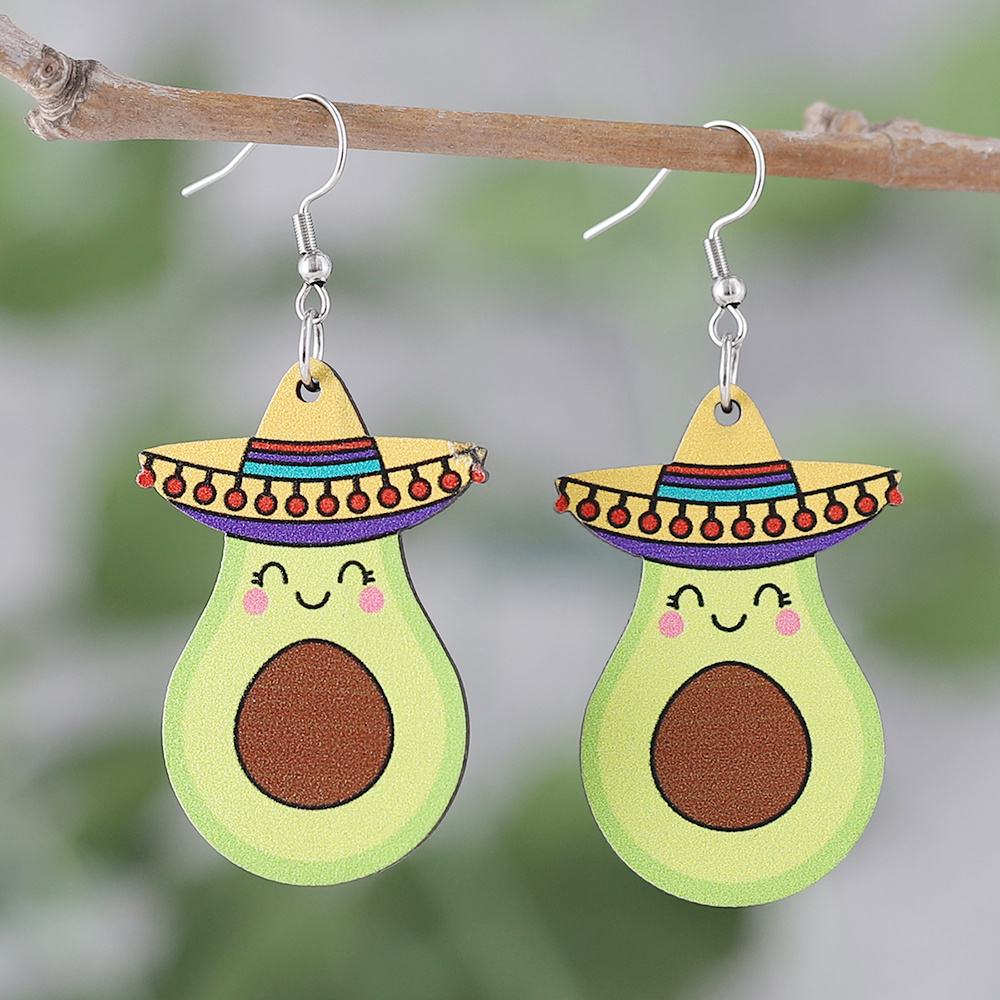 1 Pair Cute Chili Pendant Earrings for Men, Party Holiday Gift,Temu