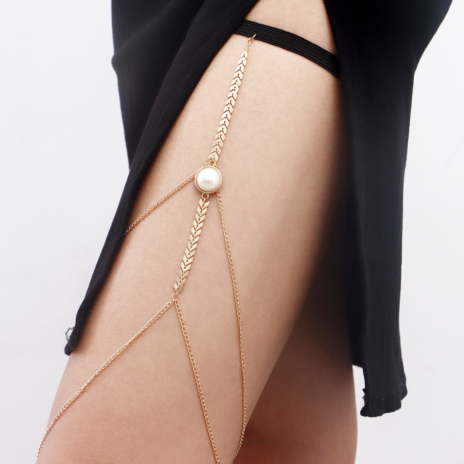  Chicque Gold Coin Thigh Chains Jewelry Sexy Leg
