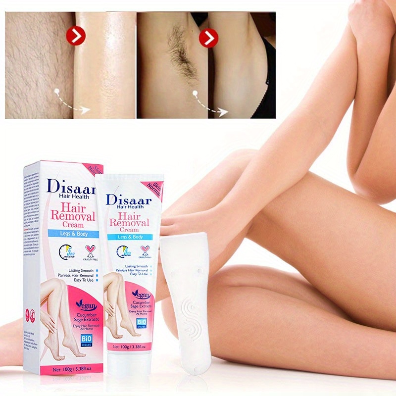 Depilatory Cream Painless Hair Removal Cream Scraper Gentle Temu